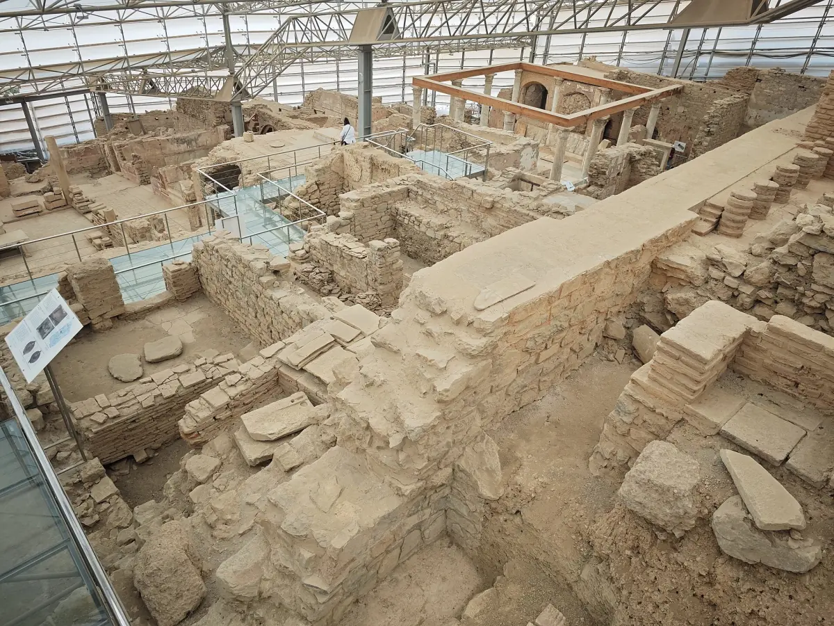 The Terrace Houses under their protective roof